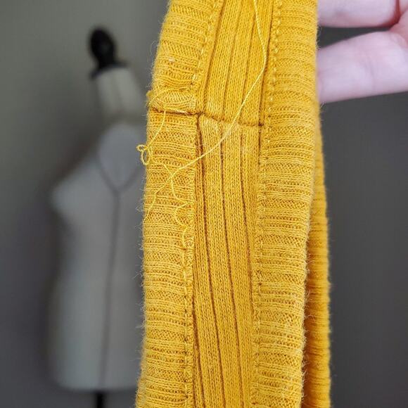 Madewell Yellow Ribbed Tank Top Small - Picture 5 of 8